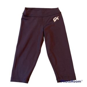 Dark Navy Blue GK Gymnastic Legging Capris Child Medium